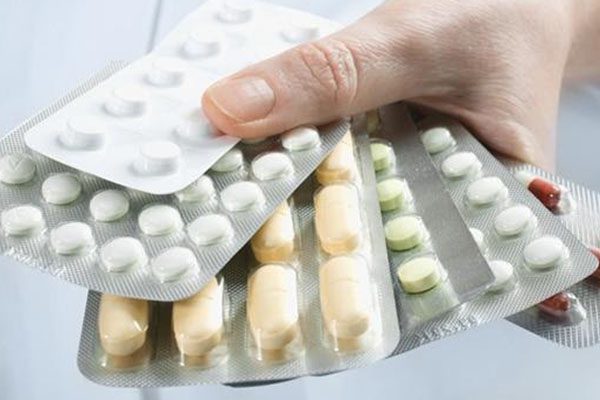 Pills inside packaging